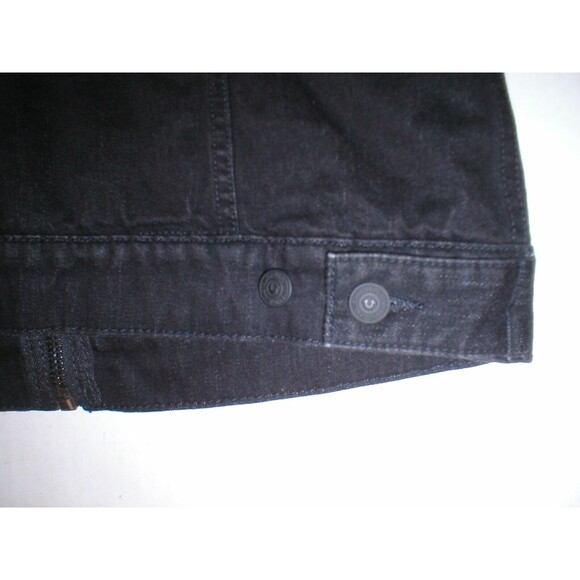 New NWT 228 Womens True Religion Jeans Designer L Black Vest Sherpa Lined Jacket - Picture 7 of 8